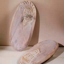 Birds In The Sky Hand Carved Wood Cheese Board-42