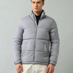 Arrow Sport Grey Regular Fit Quilted Puffer Jacket-picture-32