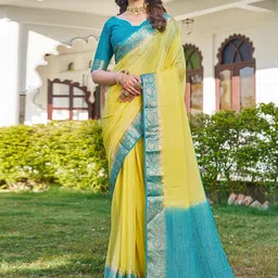 all about you Zari Silk Blend Patola Saree-38