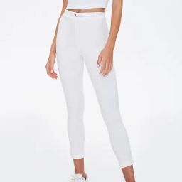 Forever 21 White Mid Rise Pants-image-38