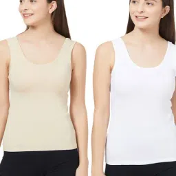 Soie Multicolor Camisole (Pack Of 2)-image-70