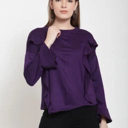 Belle Fille Purple Full Sleeves Sweatshirt-picture-5