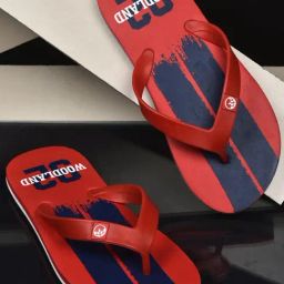 Woodland Men's Red Flip Flops-picture-21