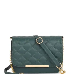 SPOTIC Structured Sling Bag with Quilted-image-4