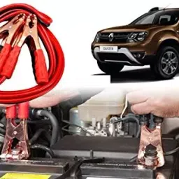 Auto Pearl Car 500 A Jumper Booster Cables Anti Tangle Copper Core 1.83 m (6 Ft) for Renault Duster 2016-image-36
