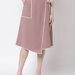 Office & You Pink Knee Length Skirt-picture-46