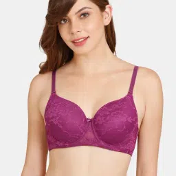 Rosaline by Zivame Purple Under-Wired T-Shirt Bra-picture-34