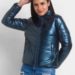 Spykar Blue Regular Fit Jacket-image-53