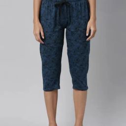 Kryptic Teal Printed Capris-picture-45