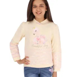 Cutecumber Kids Cream Printed Full Sleeves Top-image-97
