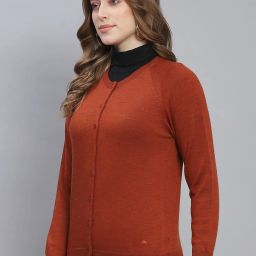 Monte Carlo Rust Regular Fit Sweaters image 3
