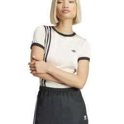 Adidas Originals White Slim Fit Sports T-Shirt-image-41