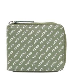 Aeropostale Largo Olive Casual Leather Zip Around Wallet for Men-35