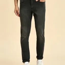 HJ HASASI Black Slim Fit Stretchable Jeans-picture-26
