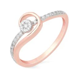 Malabar Gold and Diamonds 18k Rose Diamond Ring for Women-image-74