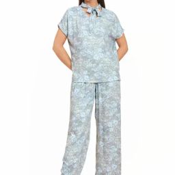 Sweet Dreams Grey Floral Print Top Pyjama Set-picture-25