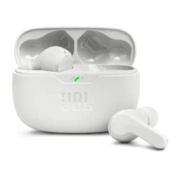 JBL Wave Beam TWS, 32Hr, Deep Bass, Dual Mode, Quick Charge, IP54, Smart Ambient & TalkThru (White)-image-1