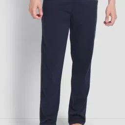 U.S. Polo Assn. Navy Blue Cotton Regular Fit Lounge Pants-picture-5