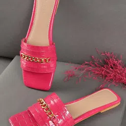 Truffle Collection Women's Fuchia Casual Sandals image 1