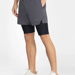 Van Heusen Flex Grey  Regular Fit Shorts image 3