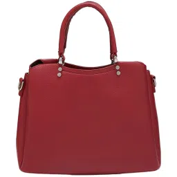 Globus Red Textured Medium Handbag image 3