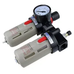 GENERIC 12.7 mm (1/2 Inch) Air Filter Regulator Combination Lubricator with Gauge, BFC-4000-2