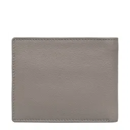 Eske Grey Solid Bi-Fold Wallet for Men image 2