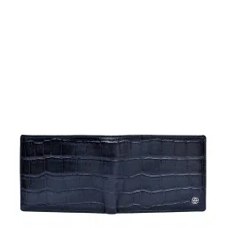 Eske Navy Textured Bi-Fold Wallet for Men image 5