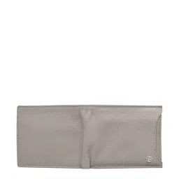 Eske Grey Solid Bi-Fold Wallet for Men image 5