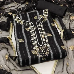 SHADOW & SAINING Semi-Stitched Dress Material-image-30