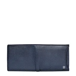 Eske Navy Textured Bi-Fold Wallet for Men image 5