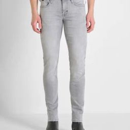 Antony Morato Grey Tapered Fit Solid Jeans-picture-25