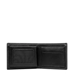 Eske Black Textured Bi-Fold Wallet for Men image 4