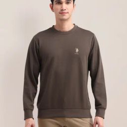 U.S. Polo Assn. Brown Cotton Regular Fit Sweatshirt-image-94