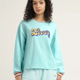 Levi's Blue Regular Fit Printed Sweatshirt-31