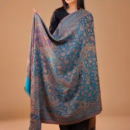 SWI Stylish Women Floral Woven Design Shawl-44