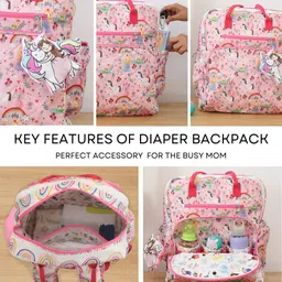 rosada ROSADAPrinted Diaper Backpack image 5
