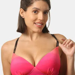 Soie Pink Full Coverage Non-Wired Full Coverage Bra image 1