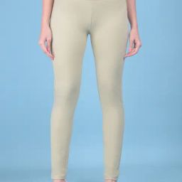 Crimsoune Club Beige Cotton Slim Fit Treggings-image-18