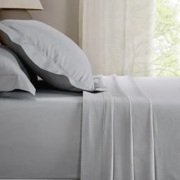 Maspar Felix Ice Flow Cotton Checks 200 TC King Flat Bedsheet with 2 Pillow Cases-picture-36