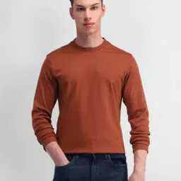 Arrow Orange Cotton Regular Fit T-Shirt-picture-14