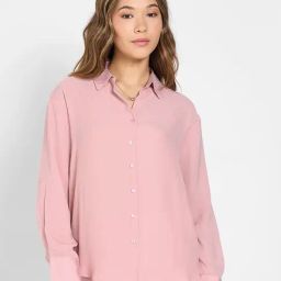 Honey By Pantaloons Pale Mauve Regular Fit Shirt-image-70
