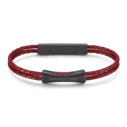 Ducati Corse Successo IP Gun Red Bracelet for Men-28