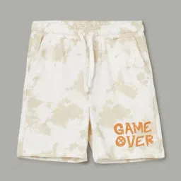 Fame Forever By Lifestyle Boys Beige Cotton Printed Shorts-picture-48
