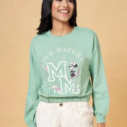 Honey by Pantaloons Green Cotton Printed Sweatshirt-picture-13
