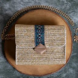 HauteSauce Beige Textured Medium Cross Body Bag-image-83