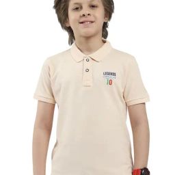 Monte Carlo Boys Peach Cotton T-Shirt-image-85