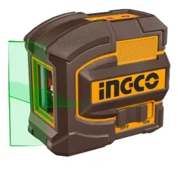 Ingco Self Levelling Line Laser with 0-35 m Working Range and 520 ± 10 nm, < 1 mW Class 2 Laser, HLL156601-21
