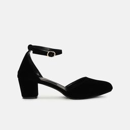 Marc Loire Pointed Toe Block Heels With Ankle Loop image 5
