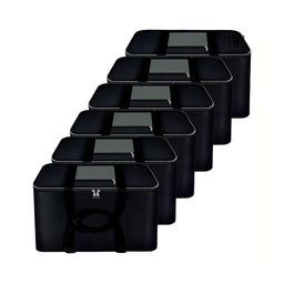 Fashion Throw Black 6 Pieces Reusable Handbag Storage Organisers-20